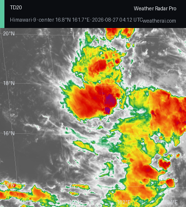 Himawari-9 Infrared satellite imagery of Twenty